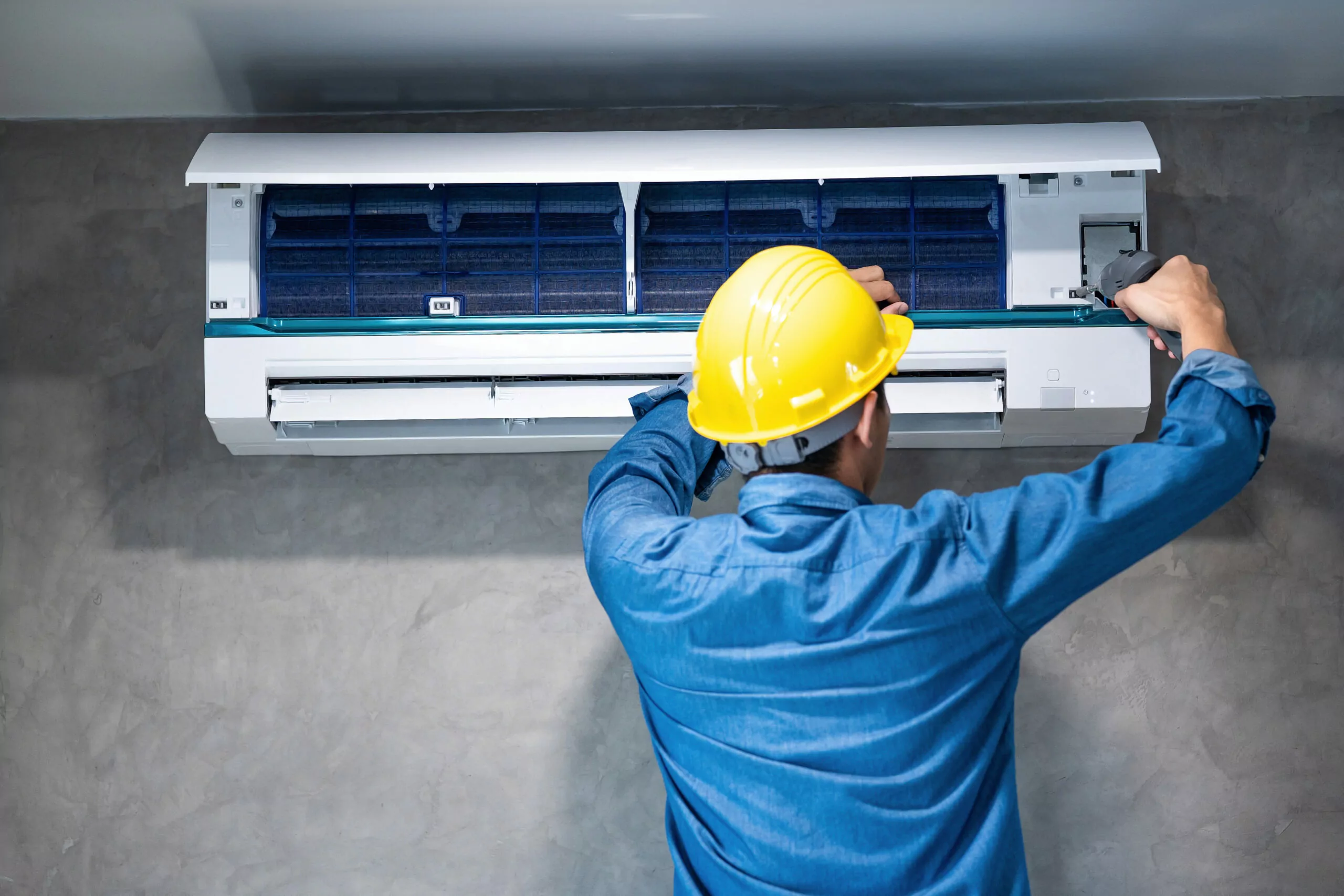 technician-man-repairing-cleaning-maintenance-air-conditioner-scaled technician man repairing cleaning maintenance air conditioner scaled 1